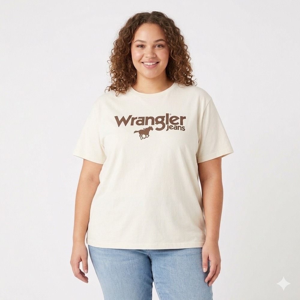 Wrangler Western Graphic Tee Horse Logo Women XXL Short Sleeve Cotton Cowgirl